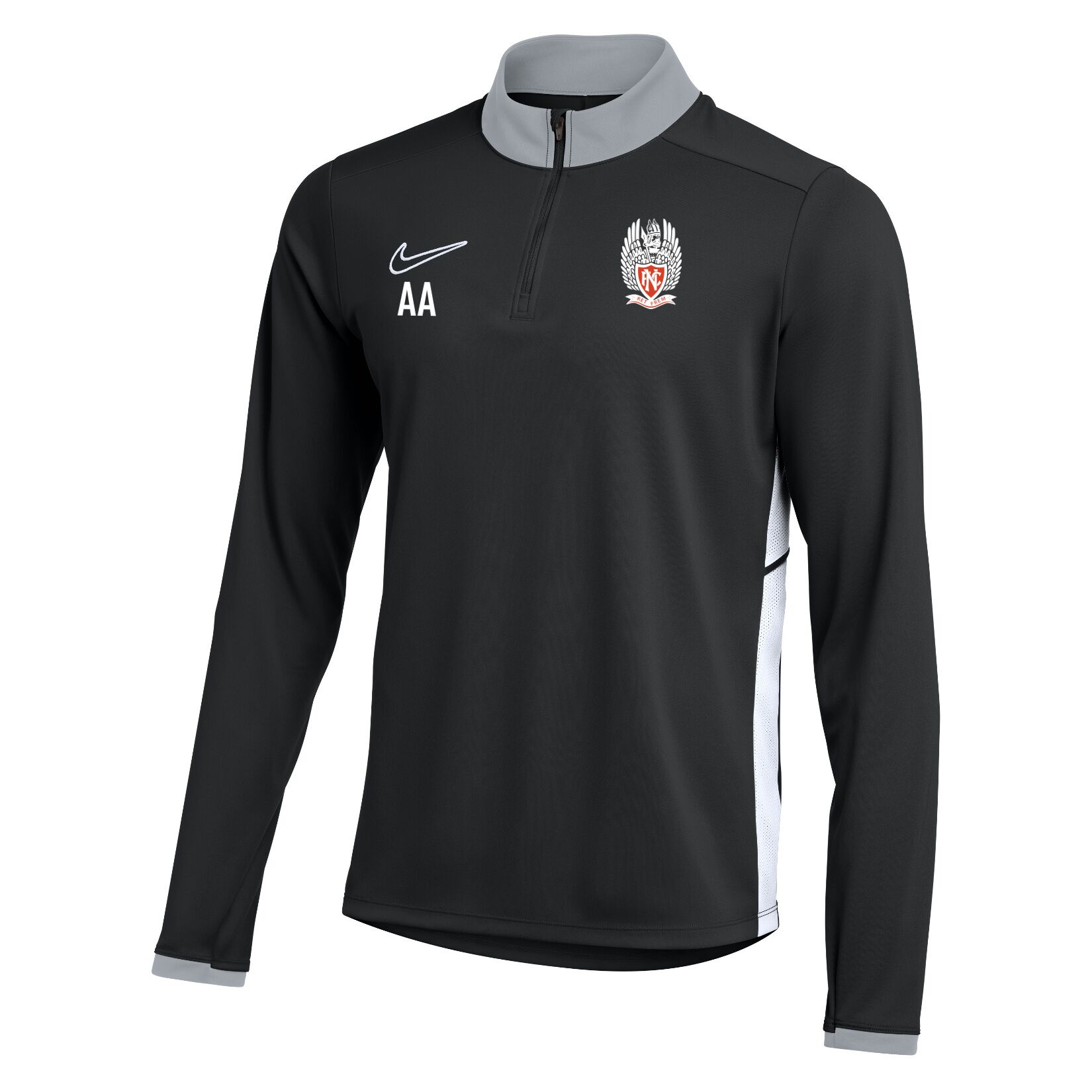 Nike Dri-FIT Academy 25 Drill Top - Black/White/White
