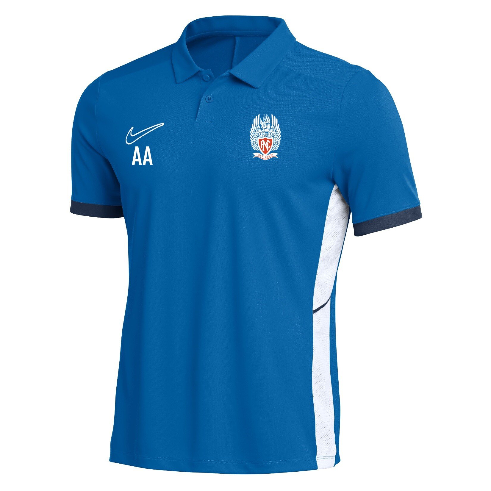 Nike Dri-FIT Academy 25 Polo - Royal Blue/Obsidian/White