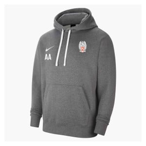 Nike Team Club 20 Fleece Hoodie (M) Charcoal Heather-White-White