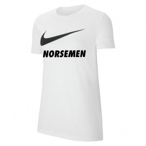 Nike Womens Team Club 20 Swoosh Tee (W) White-Black