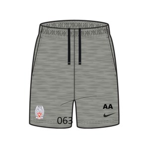 Nike Team Club 20 Fleece Shorts (M) Dk Grey Heather-Black-Black