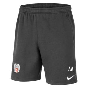 Nike Team Club 20 Fleece Shorts (M) Charcoal Heather-White-White