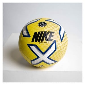 Nike Premier League Pitch Football Yellow Strike-White-Blue-Black