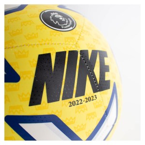 Nike Premier League Pitch Football Yellow Strike-White-Blue-Black