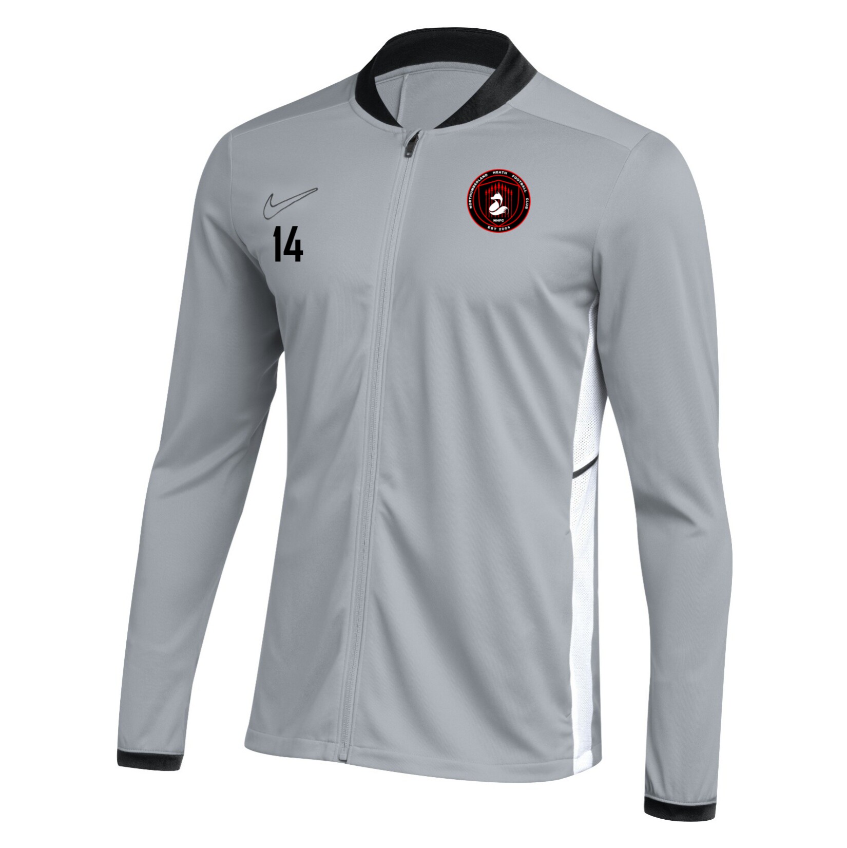 Nike Dri-FIT Academy 25 Knit Track Jacket - Wolf Grey/Black/White