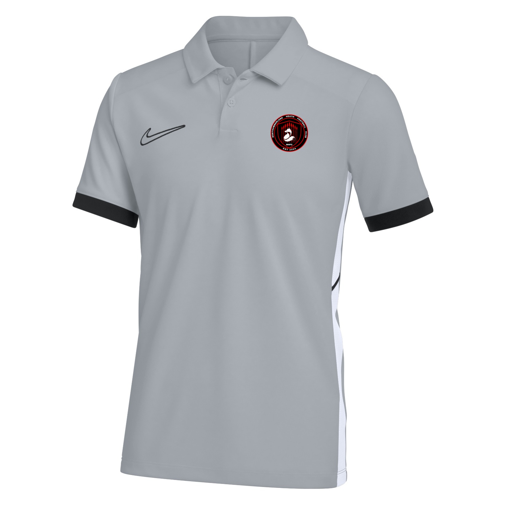 Nike Dri-FIT Academy 25 Polo - Wolf Grey/Black/White