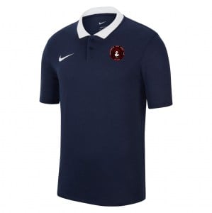 Nike Dri-FIT Park Poly Cotton Polo (M) - Obsidian/White/White