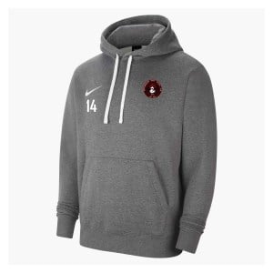 Nike Team Club 20 Fleece Hoodie (M) - Charcoal Heather/White/White