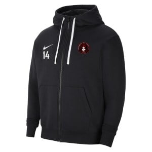 Nike Team Club 20 Fleece Full-Zip Hoodie - Black/White/White