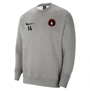 Nike Team Club 20 Fleece Crew Sweatshirt - Dark Grey Heather/Black/Black