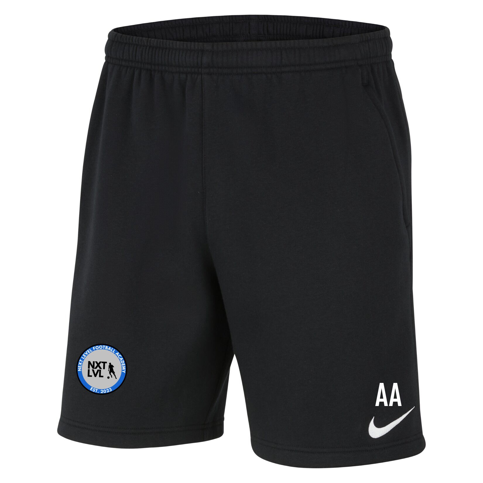 Nike Team Club 20 Fleece Shorts (M) - Black/White/White