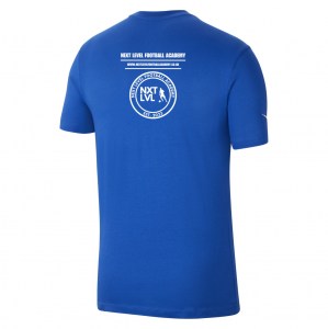 Nike Team Club 20 Cotton T-Shirt (M) - Royal Blue/White