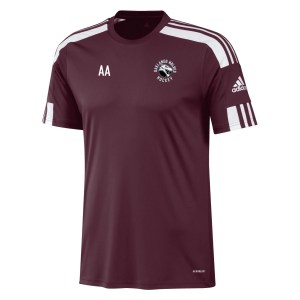 adidas Squadra 21 Short Sleeve Shirt (M) Team Maroon-White