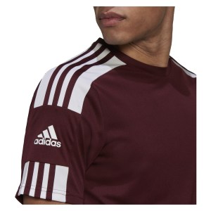 adidas Squadra 21 Short Sleeve Shirt (M) Team Maroon-White