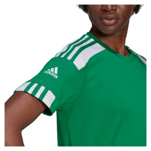 adidas Womens Squadra 21Short Sleeve Shirt (W) Team Green-White