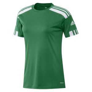 adidas Womens Squadra 21Short Sleeve Shirt (W) Team Green-White