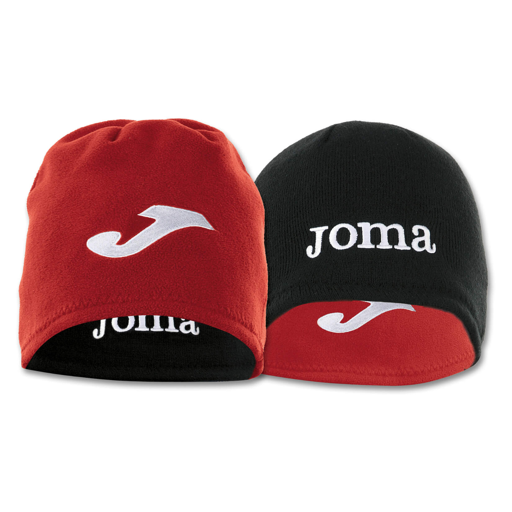 Joma Reversible Beanie Hat Red-Black