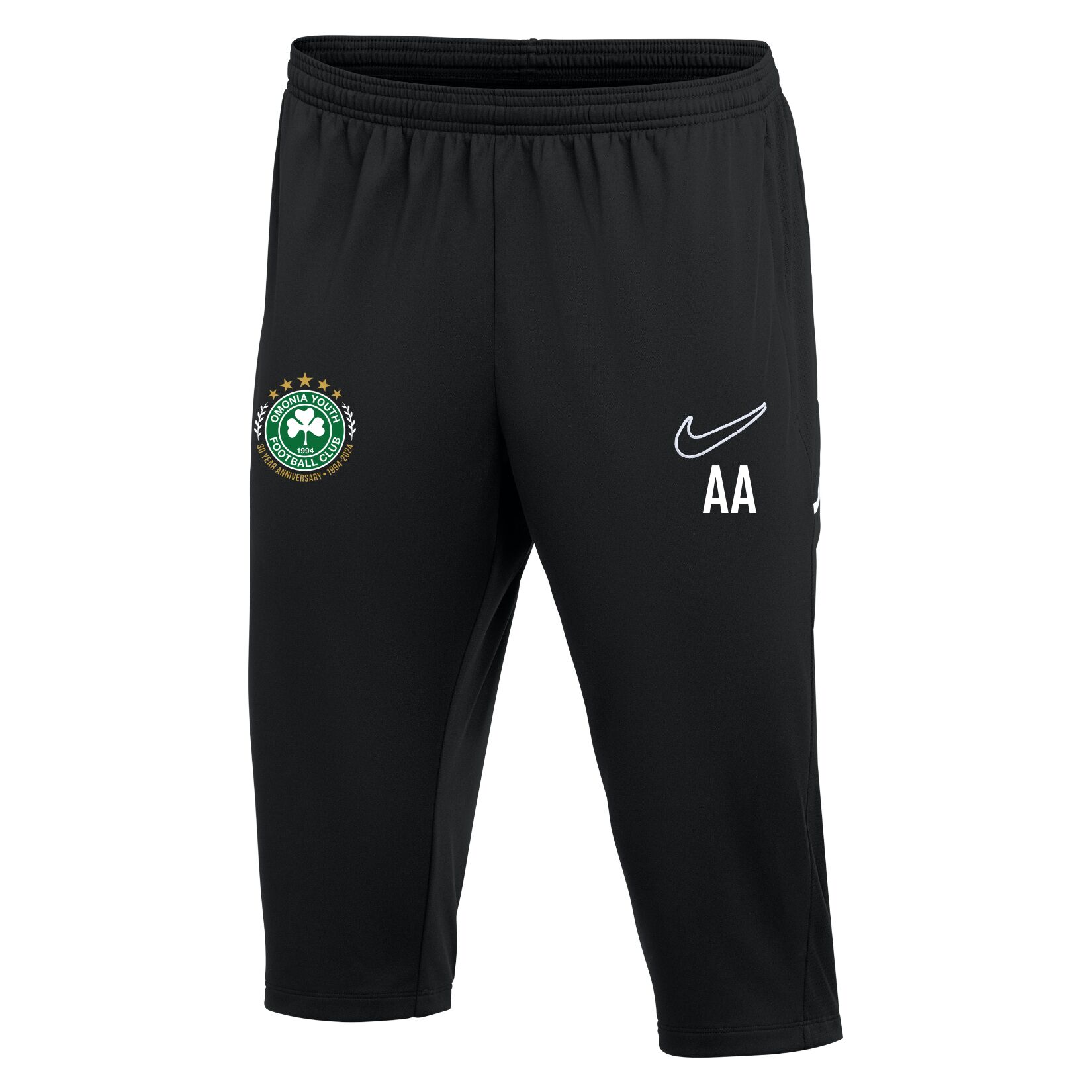 Nike Dri-FIT Academy 25 3/4 Pants - Black/Black/White