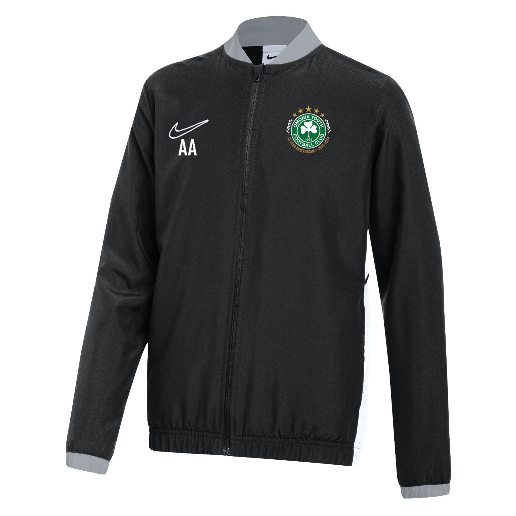 Nike Dri-FIT Academy 25 Woven Track Jacket - Black/White/White