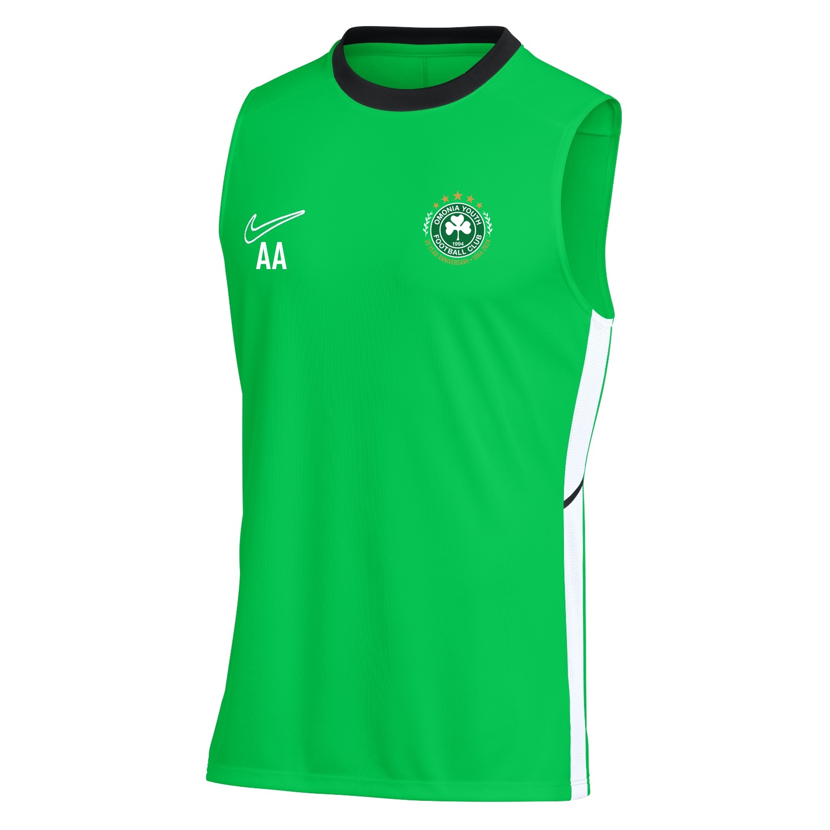 Nike Dri-FIT Academy 25 Sleeveless Top - Green Spark/Lucky Green/White