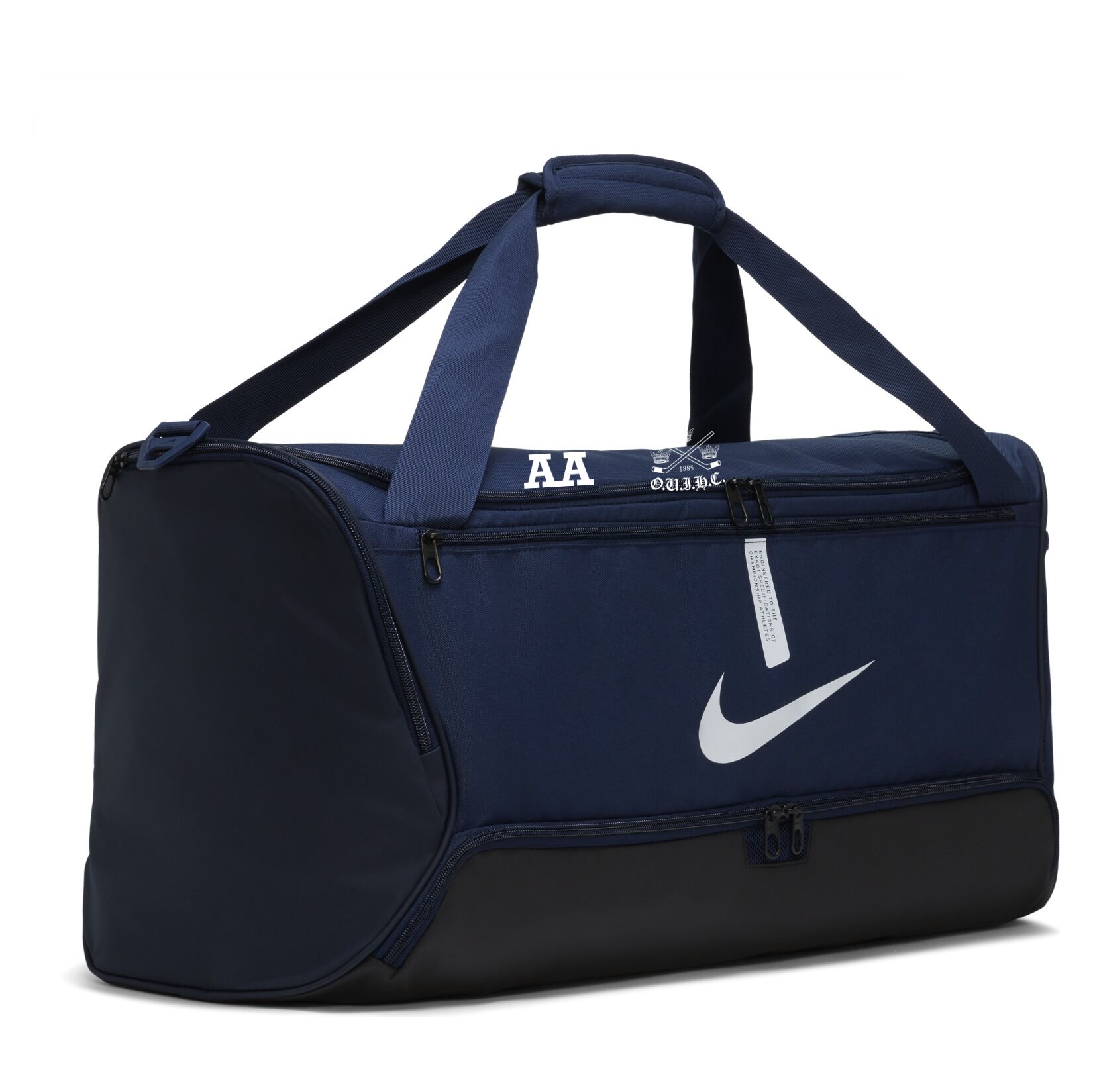 Nike Academy Team Duffel Bag (Medium) - Midnight Navy/Black/White