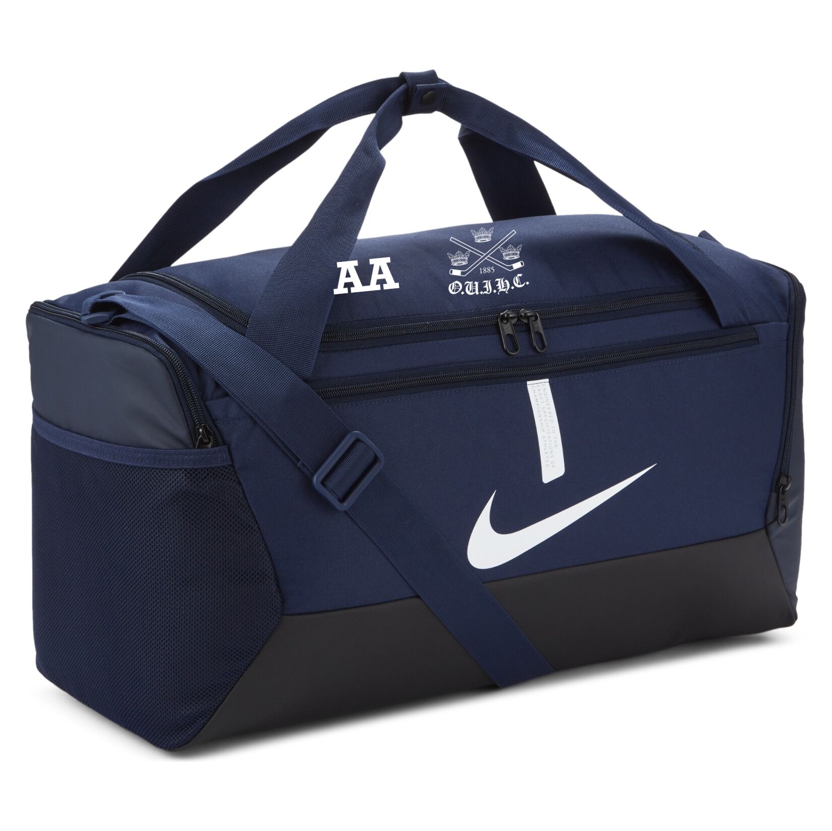 Nike Academy Team Duffel Bag (Small) - Midnight Navy/Black/White