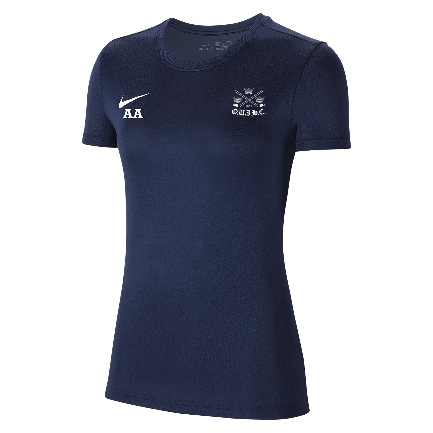 Nike Park VII Dri-FIT Womens Short Sleeve Shirt - Midnight Navy/White