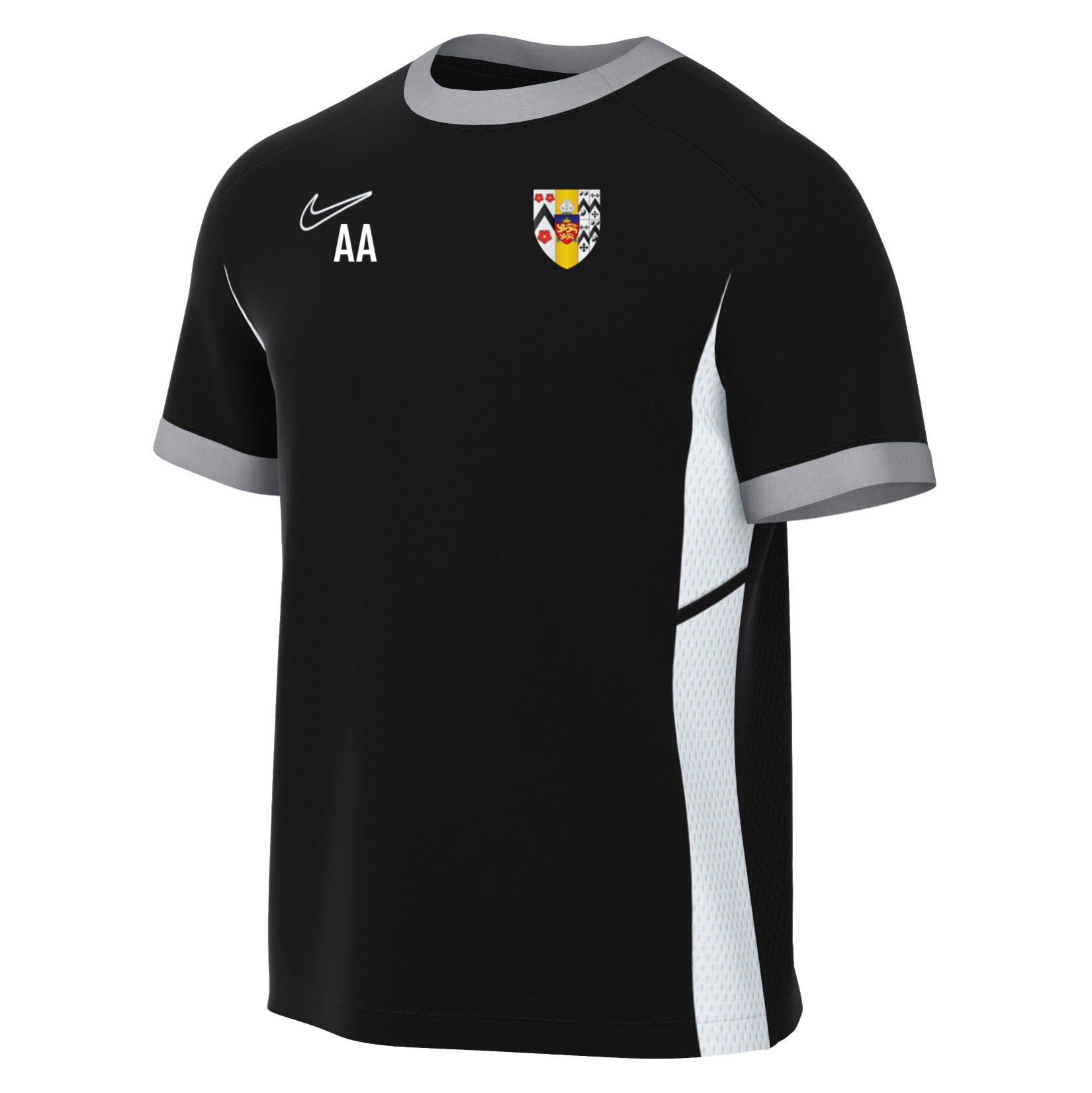 Nike Academy 25 Short-Sleeve Training Top - Black/White/White