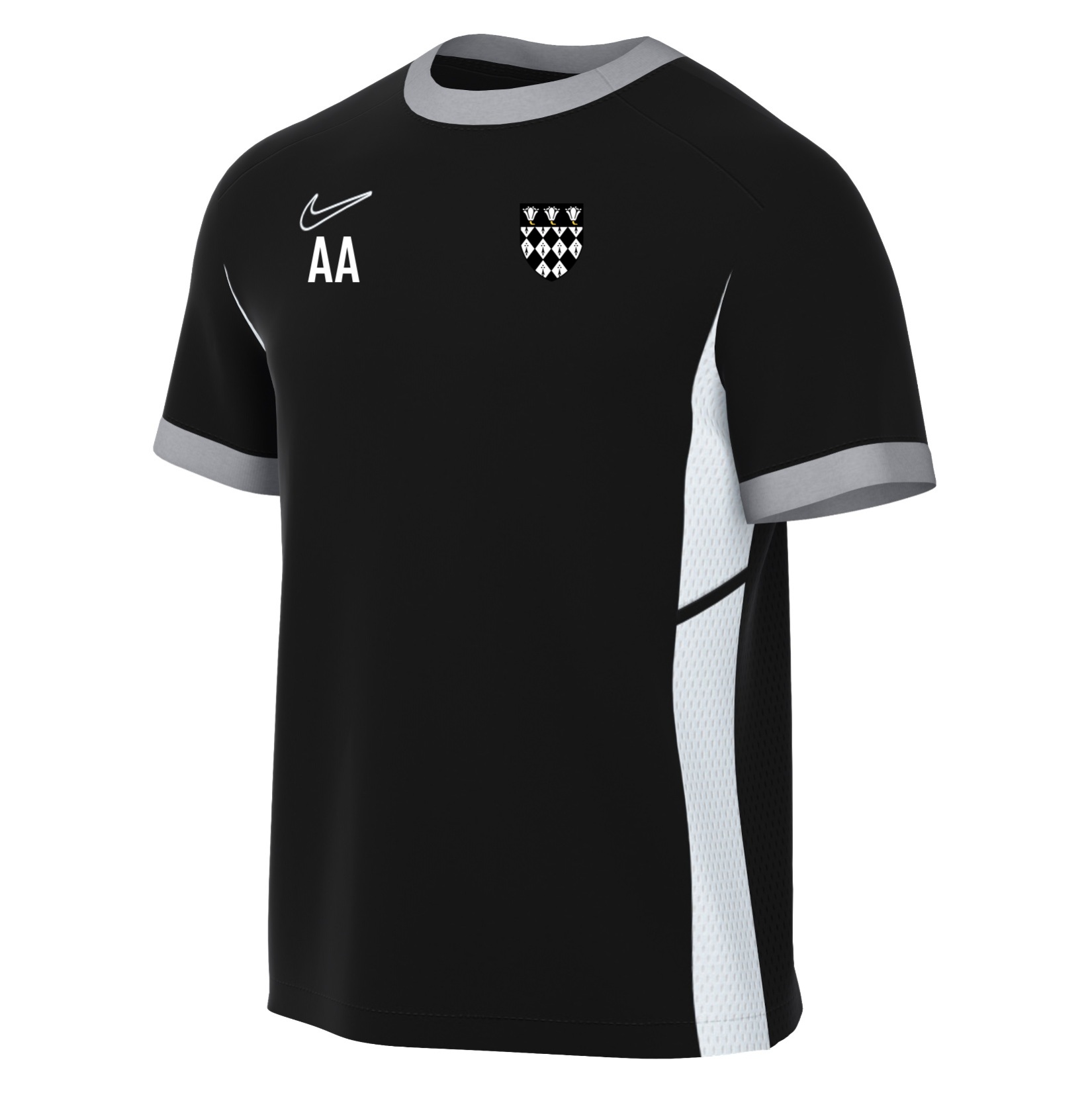 Nike Academy 25 Short-Sleeve Training Top - Black/White/White