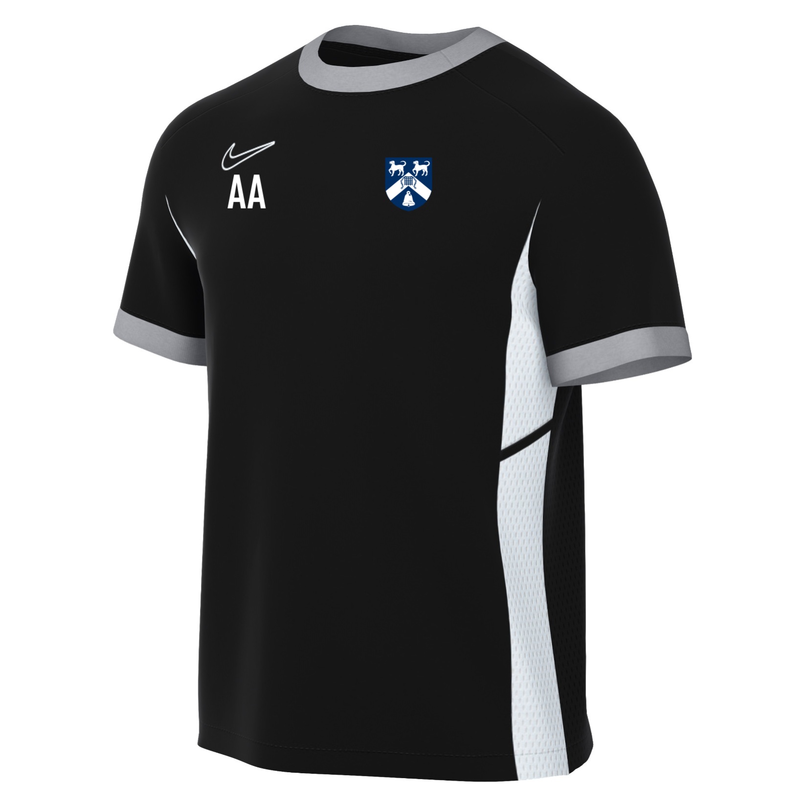 Nike Academy 25 Short-Sleeve Training Top - Black/White/White
