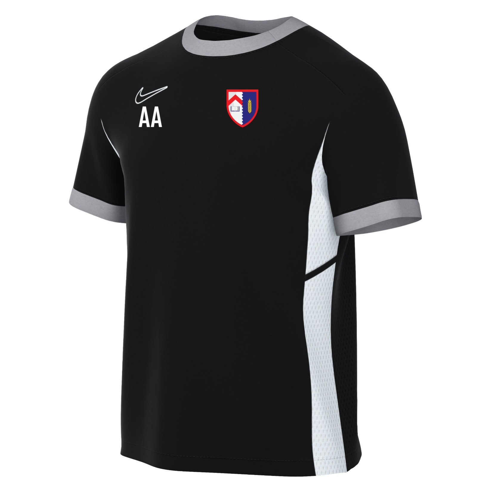 Nike Academy 25 Short-Sleeve Training Top - Black/White/White