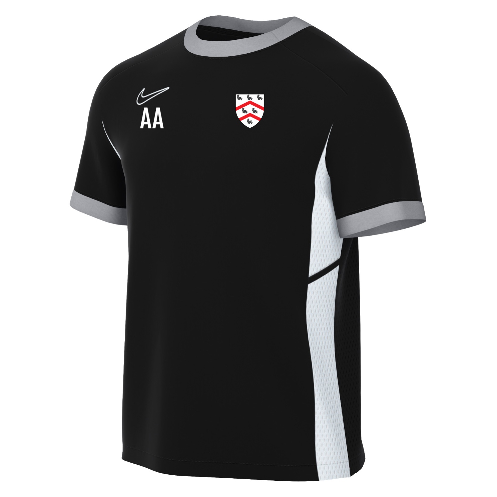 Nike Academy 25 Short-Sleeve Training Top - Black/White/White