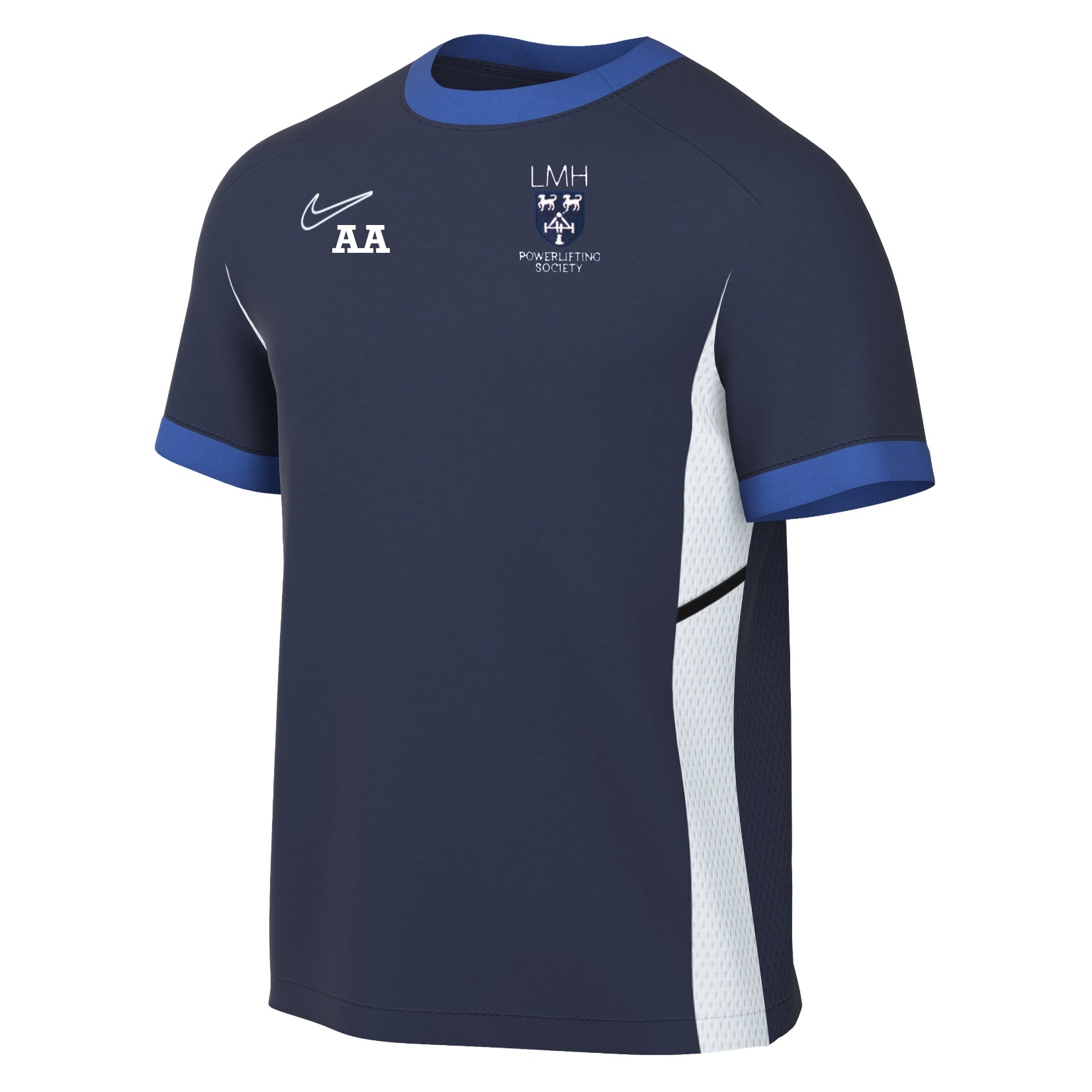 Nike Academy 25 Short-Sleeve Training Top - Obsidian/Royal Blue/White