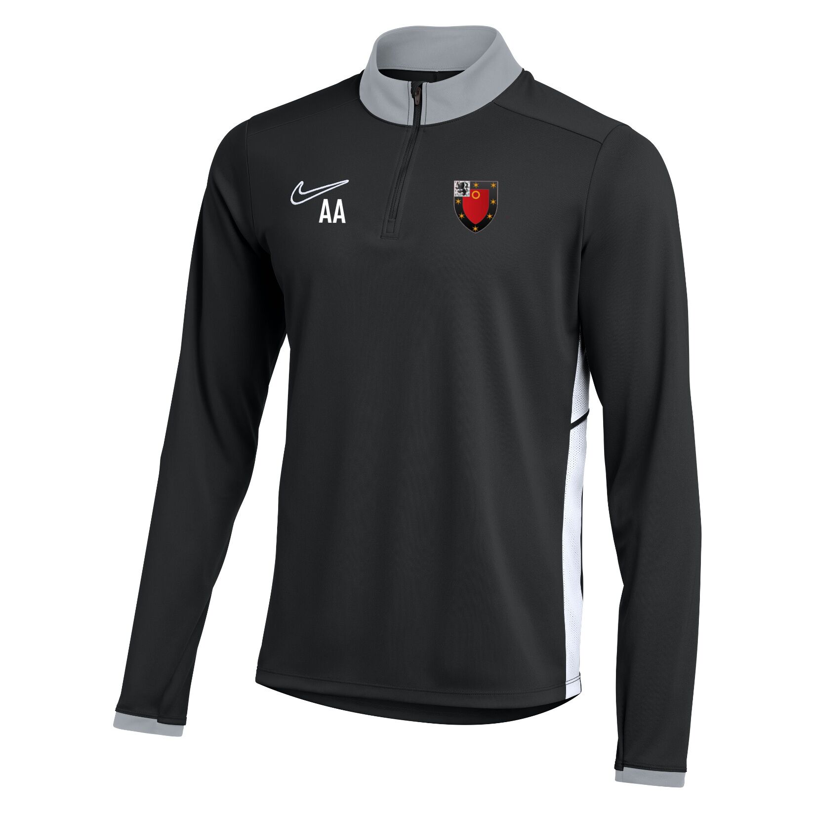 Nike Dri-FIT Academy 25 Drill Top - Black/White/White
