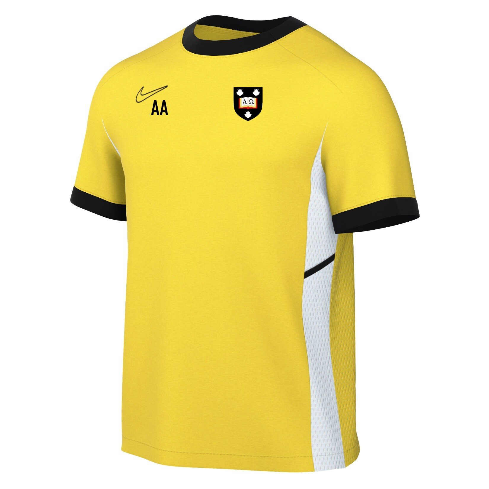 Nike Academy 25 Short-Sleeve Training Top - Tour Yellow/University Gold/Black