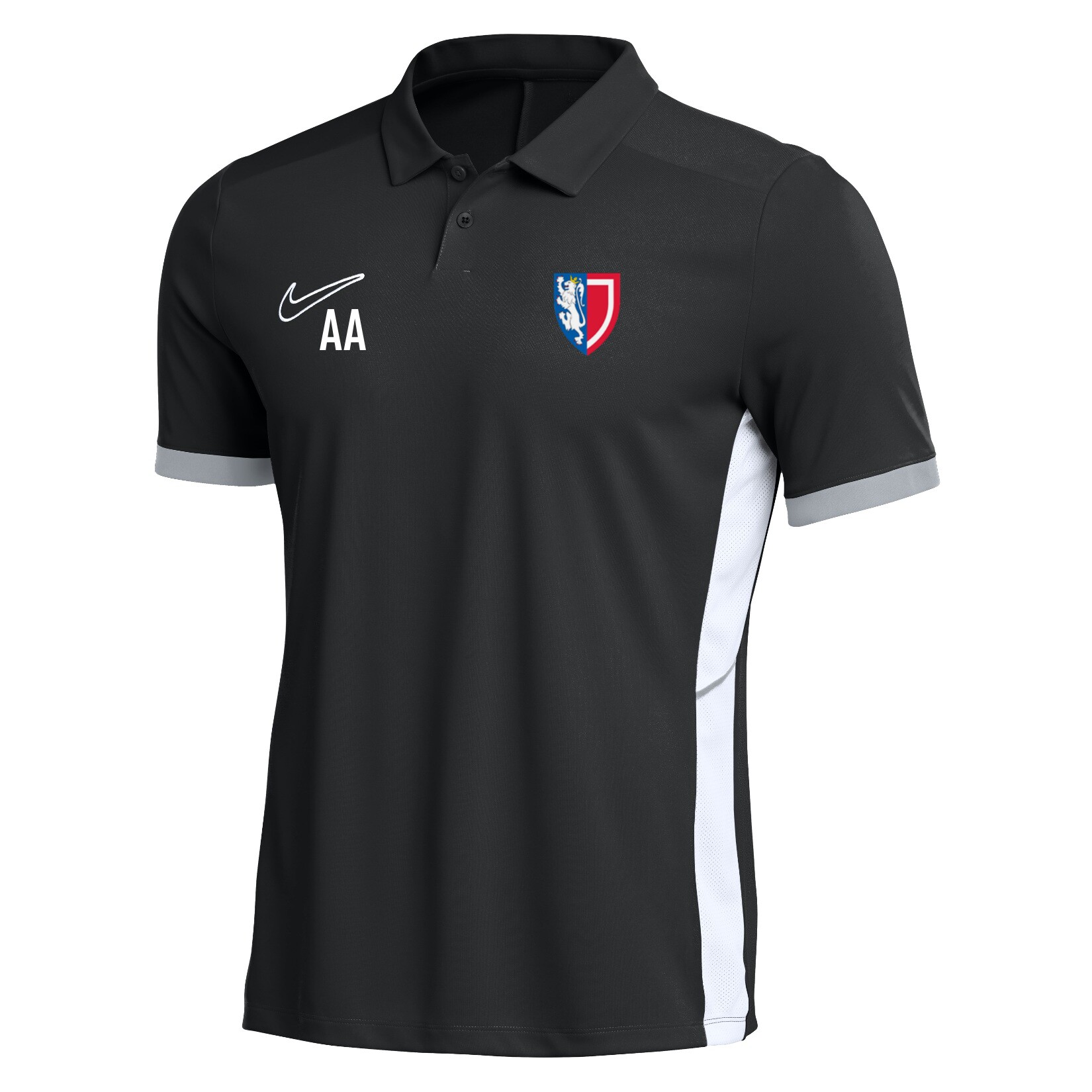 Nike Dri-FIT Academy 25 Polo - Black/White/White