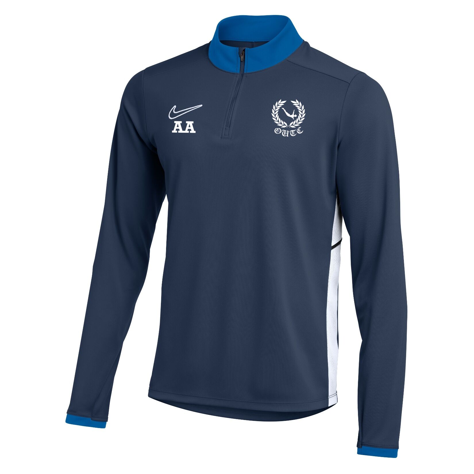 Nike Dri-FIT Academy 25 Drill Top - Obsidian/Royal Blue/White