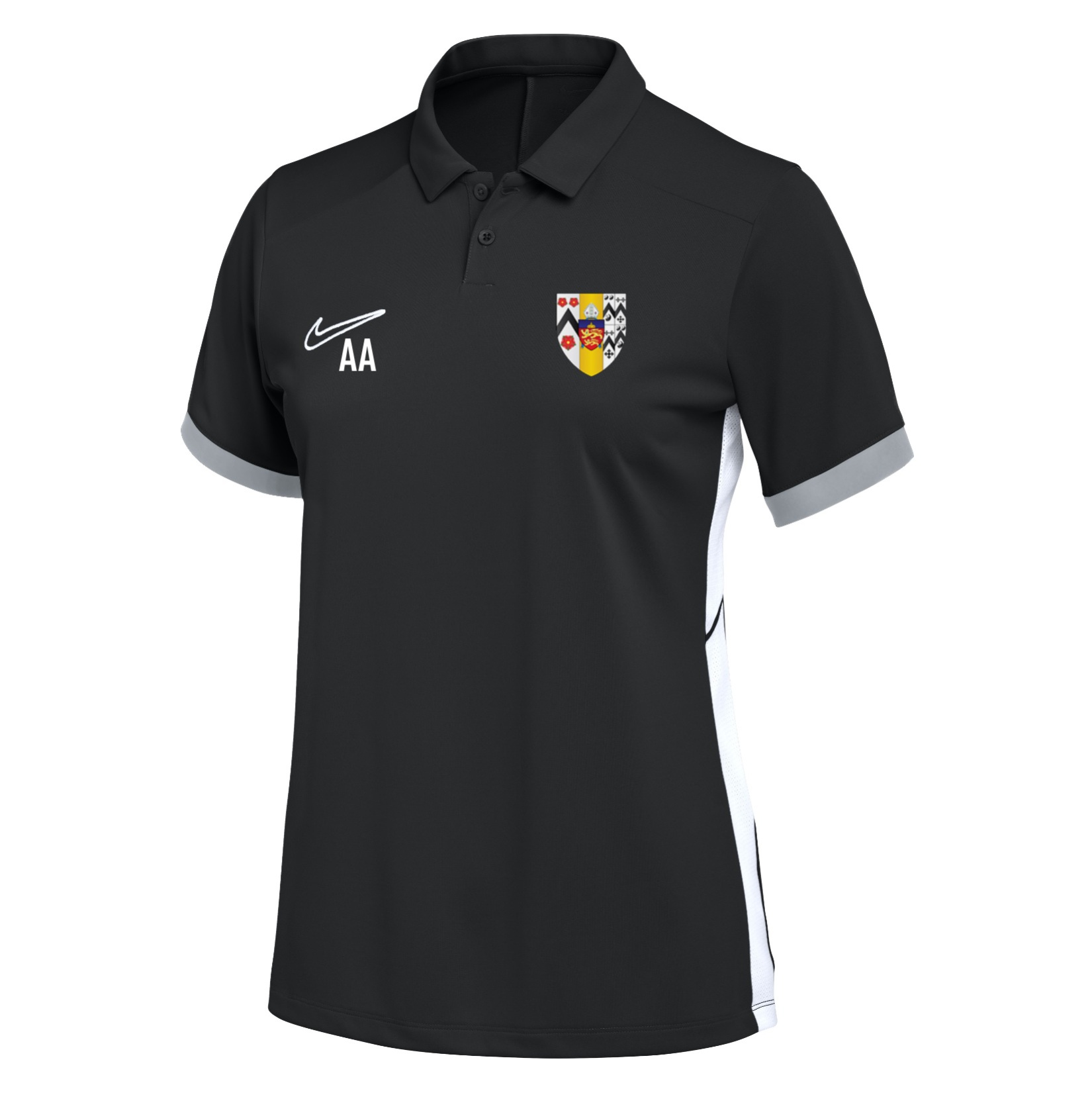 Nike Dri-FIT Academy 25 Polo (W) - Black/White/White