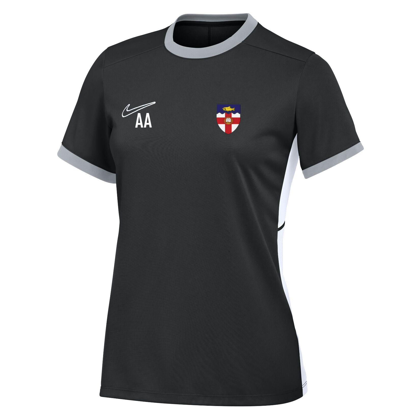 Nike Academy 25 Short-Sleeve Training Top (W) - Black/White/White
