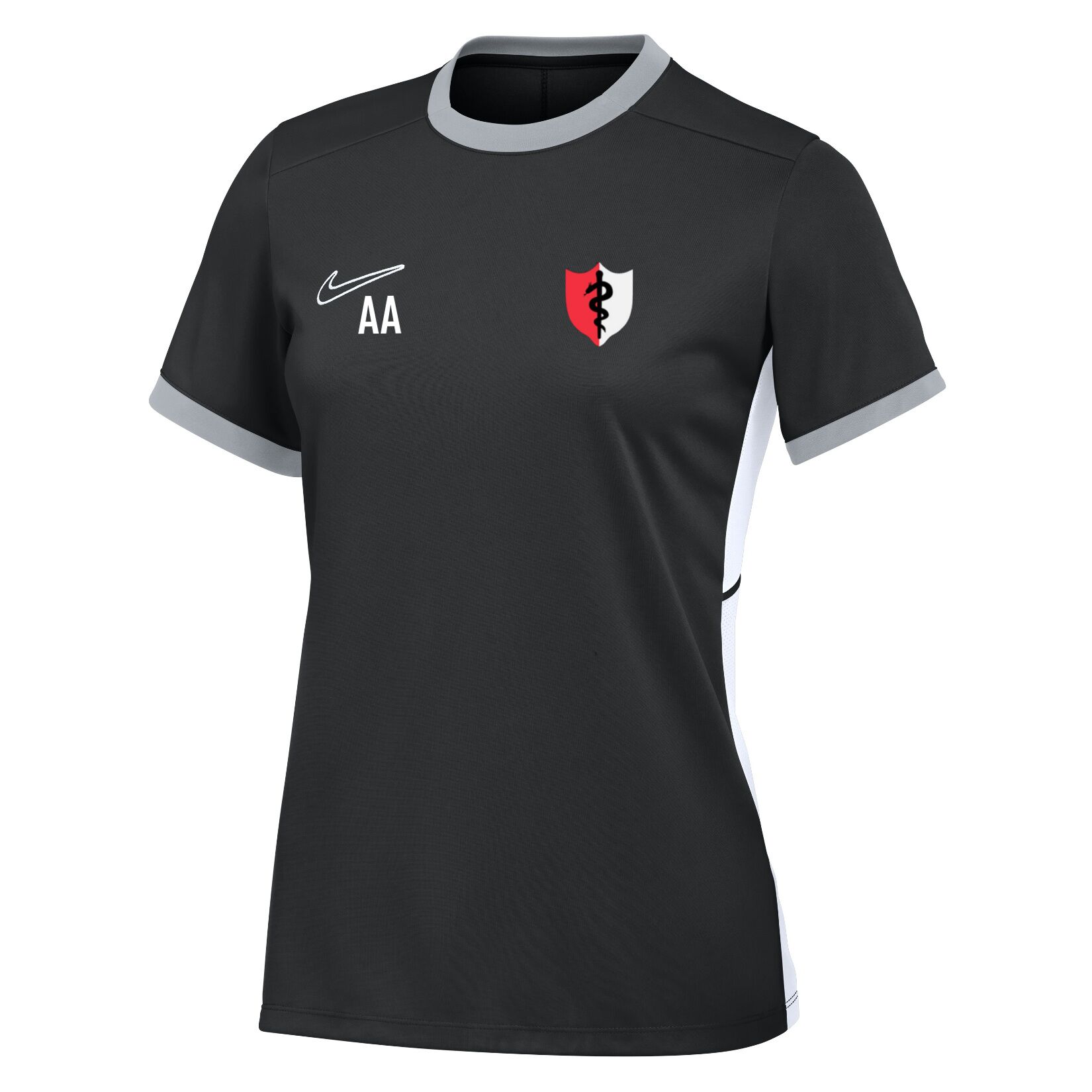 Nike Academy 25 Short-Sleeve Training Top (W) - Black/White/White