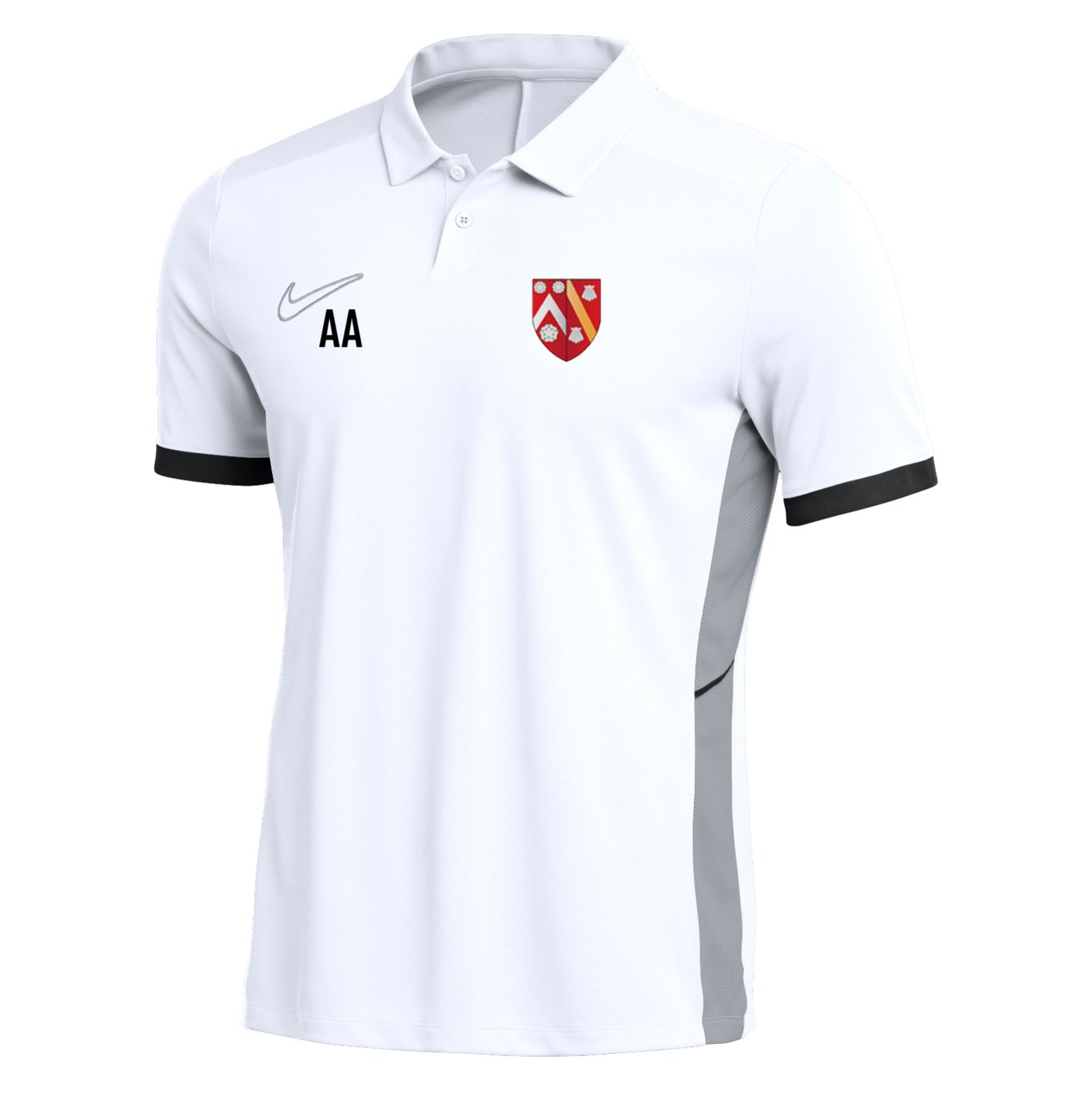Nike Dri-FIT Academy 25 Polo - White/Black/Black