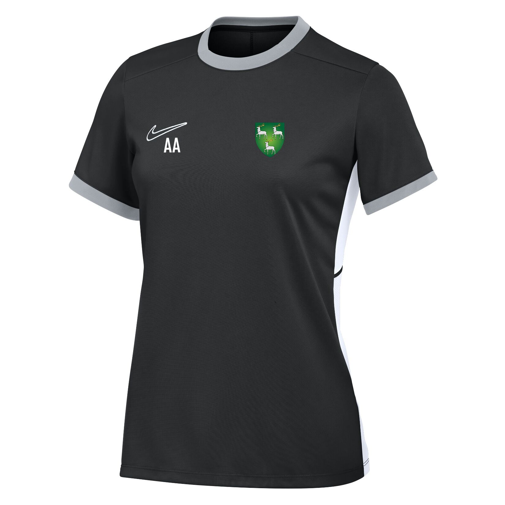 Nike Academy 25 Short-Sleeve Training Top (W) - Black/White/White