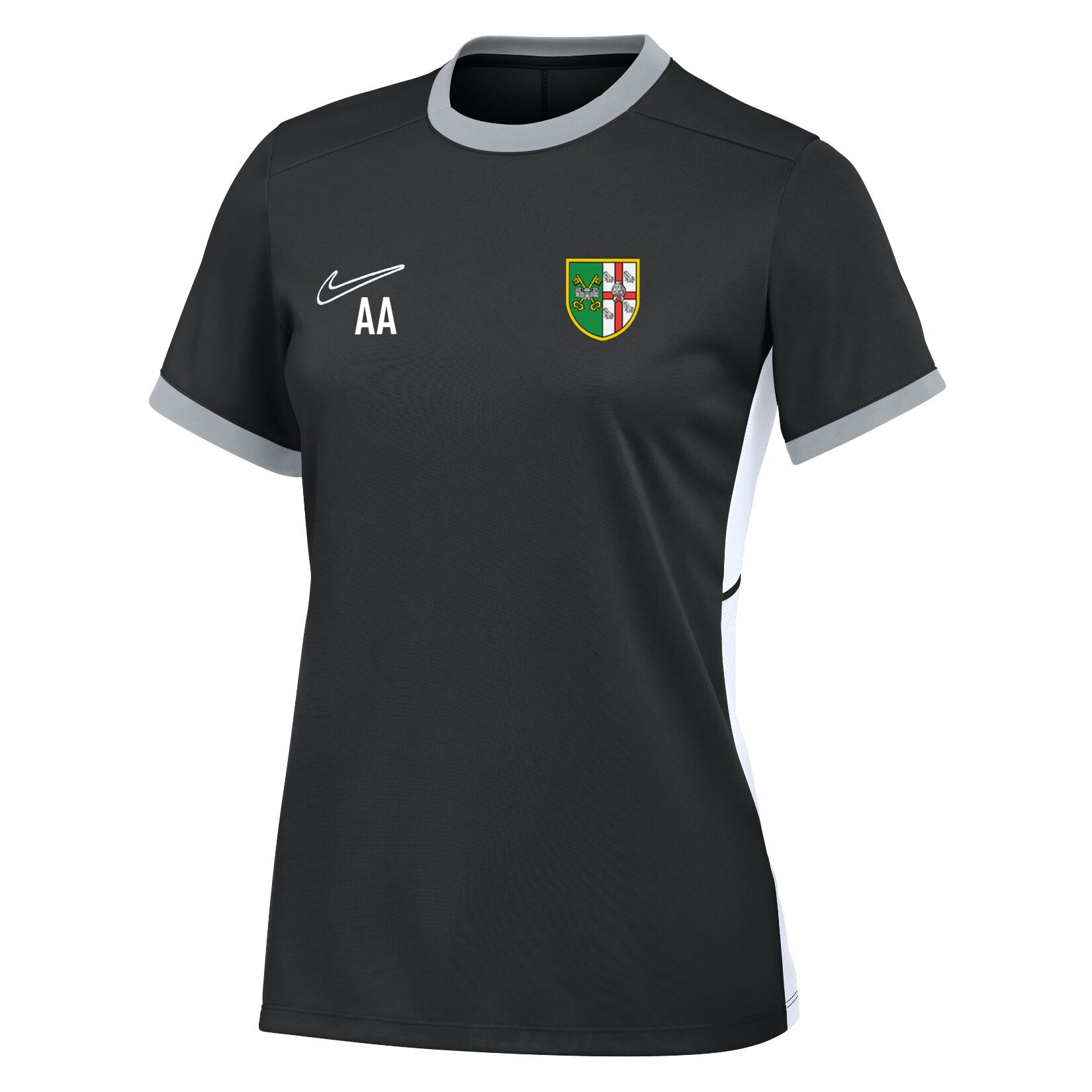 Nike Academy 25 Short-Sleeve Training Top (W) - Black/White/White