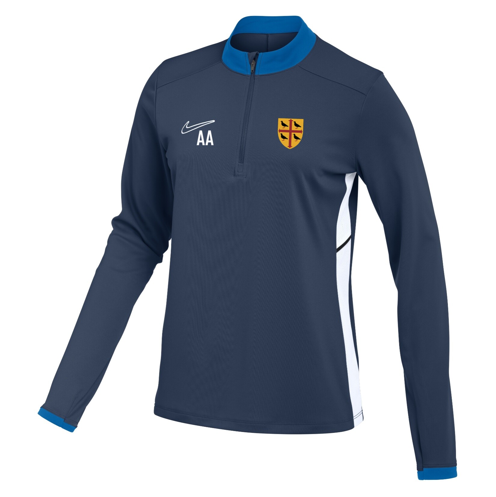 Nike Dri-FIT Academy 25 Drill Top (W) - Obsidian/Royal Blue/White
