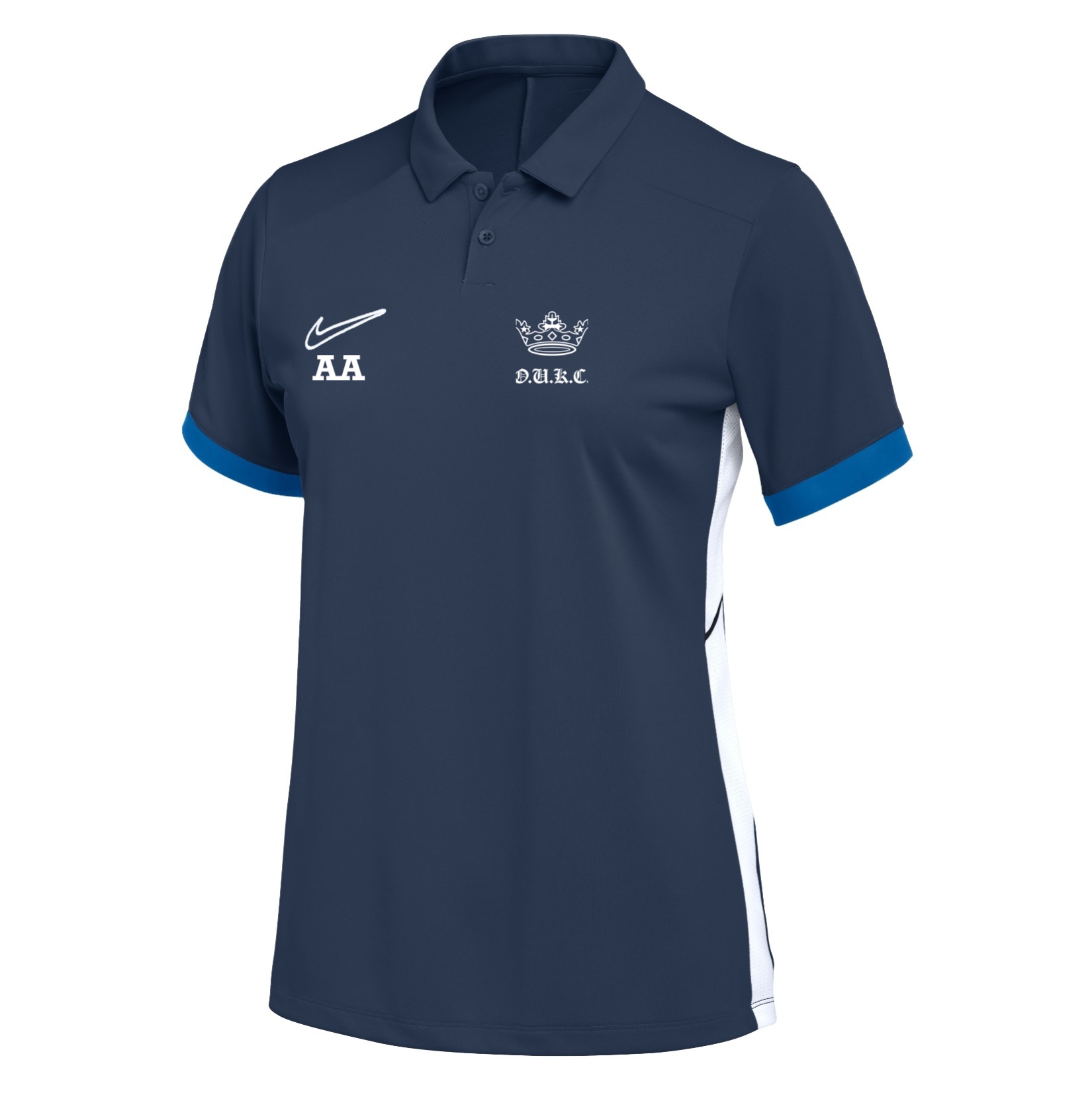Nike Dri-FIT Academy 25 Polo (W) - Obsidian/Royal Blue/White