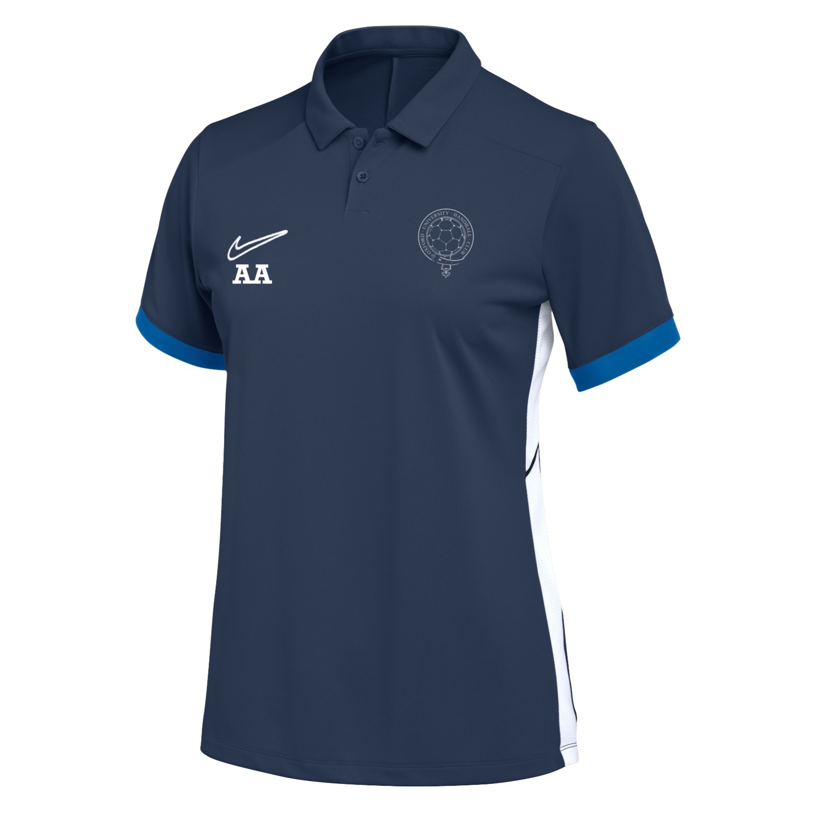 Nike Dri-FIT Academy 25 Polo (W) - Obsidian/Royal Blue/White