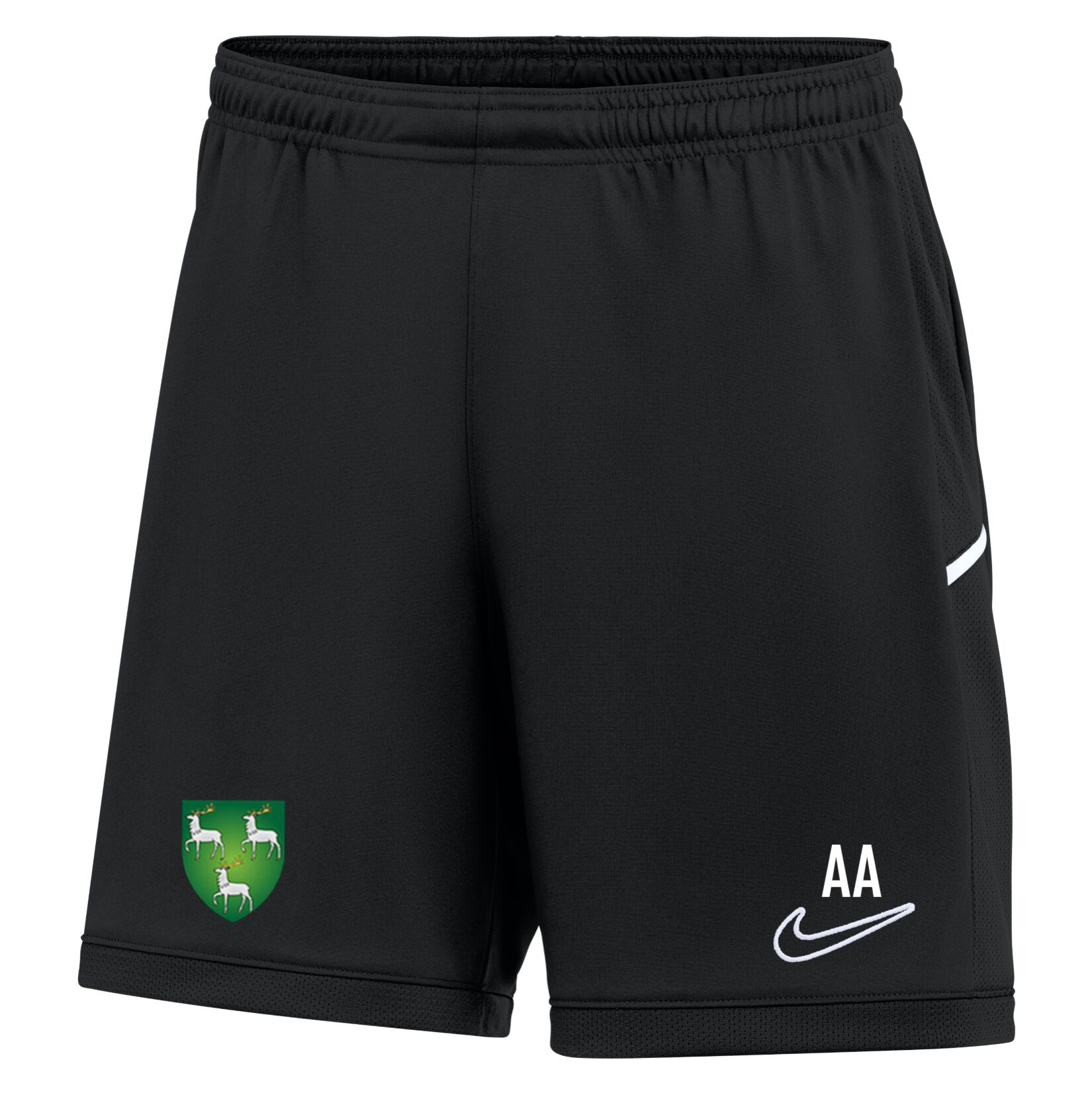 Nike Dri-FIT Academy 25 Shorts (W) - Black/Black/White