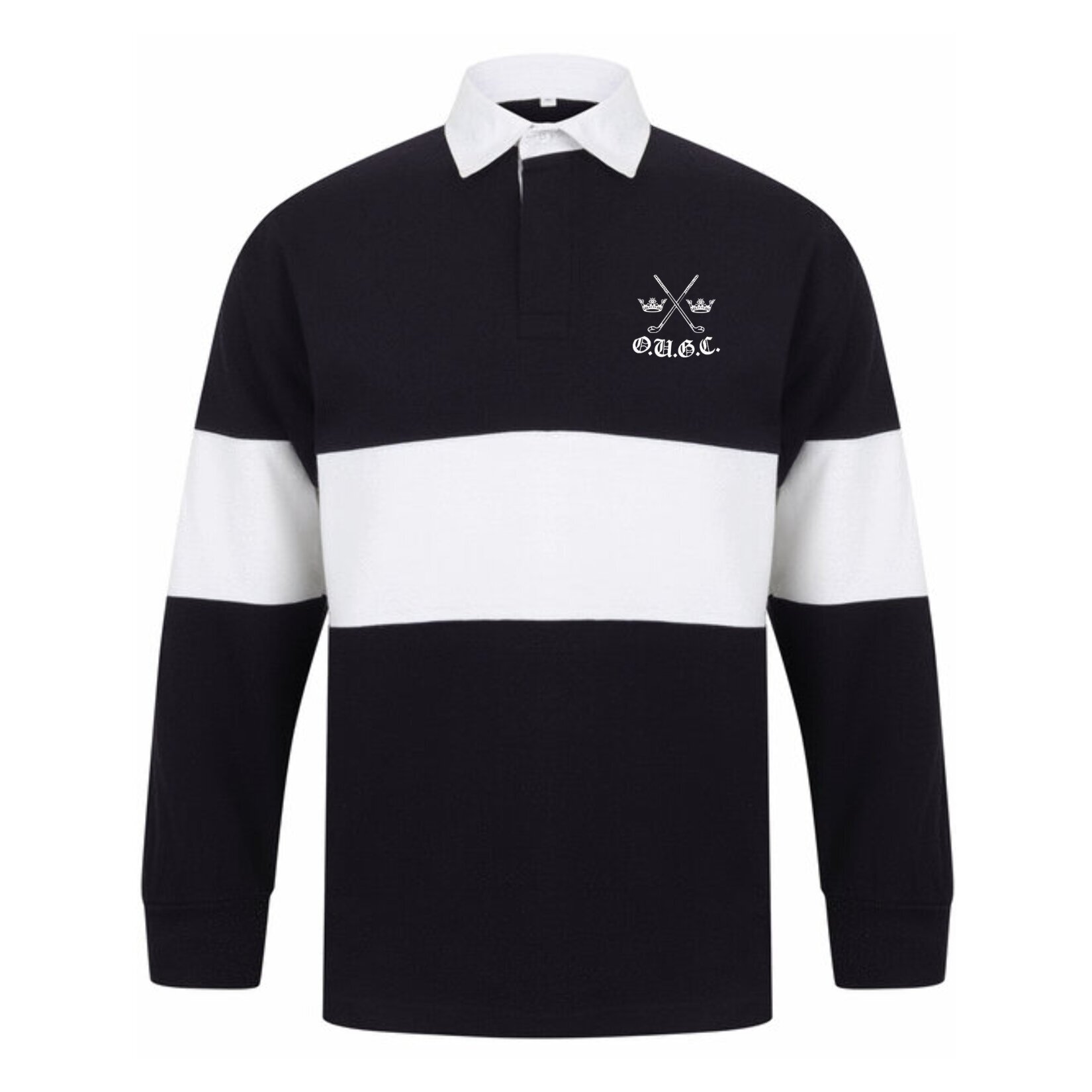 Panelled Rugby Shirt - Navy/White