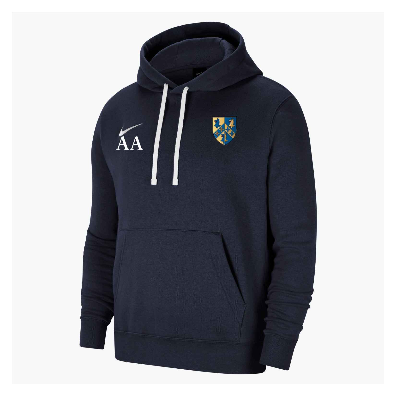 Nike Team Club 20 Fleece Hoodie (M) - Obsidian/White/White
