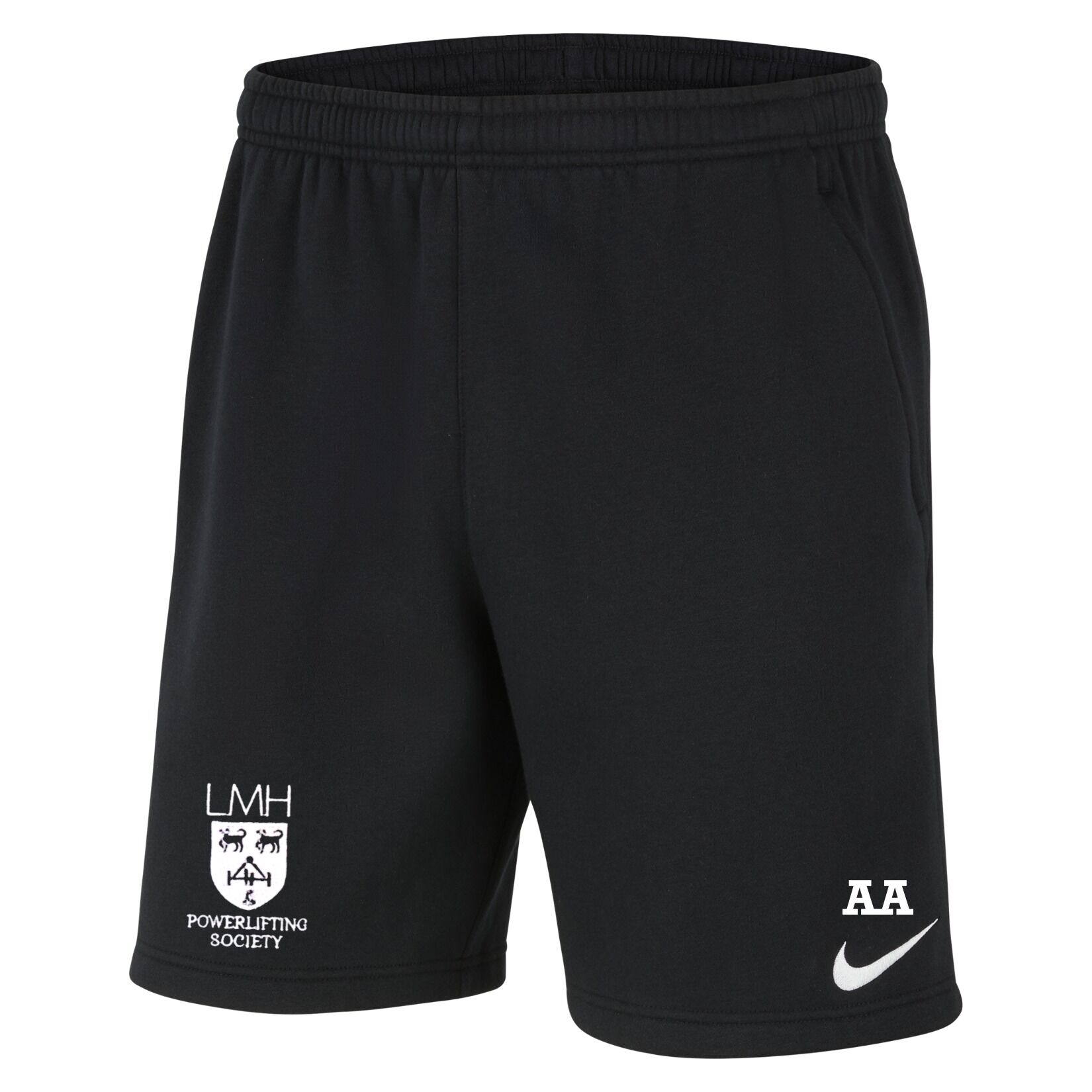 Nike Team Club 20 Fleece Shorts (M) - Black/White/White